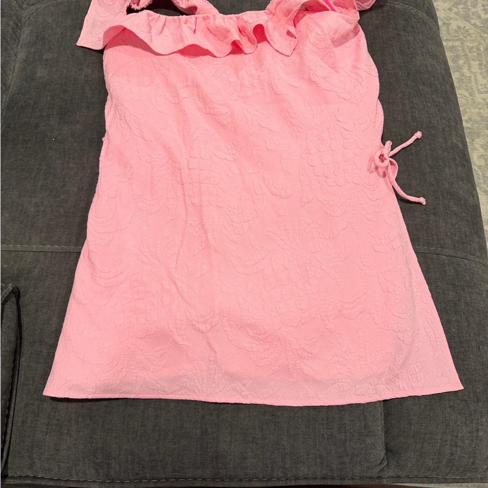 NWT Lilly Pulitzer Light Pink Zoya Ruffle Romper